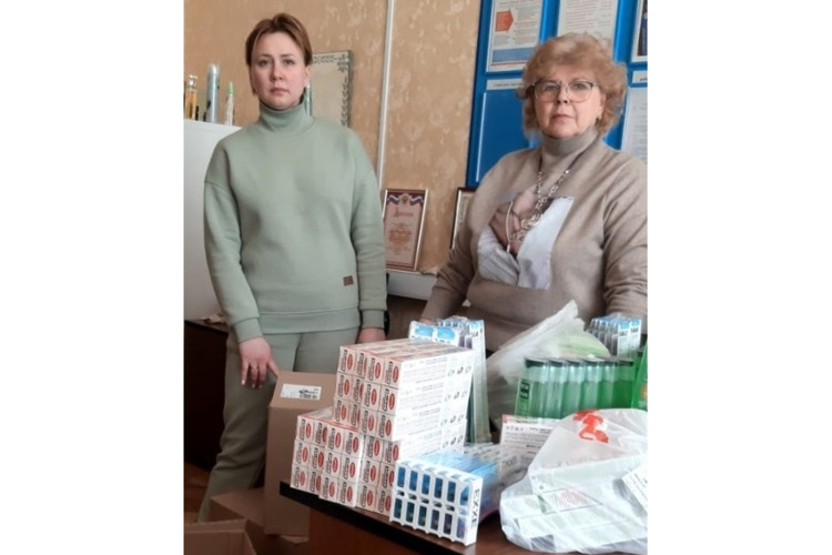 Подольская организация передала средства первой необходимости.